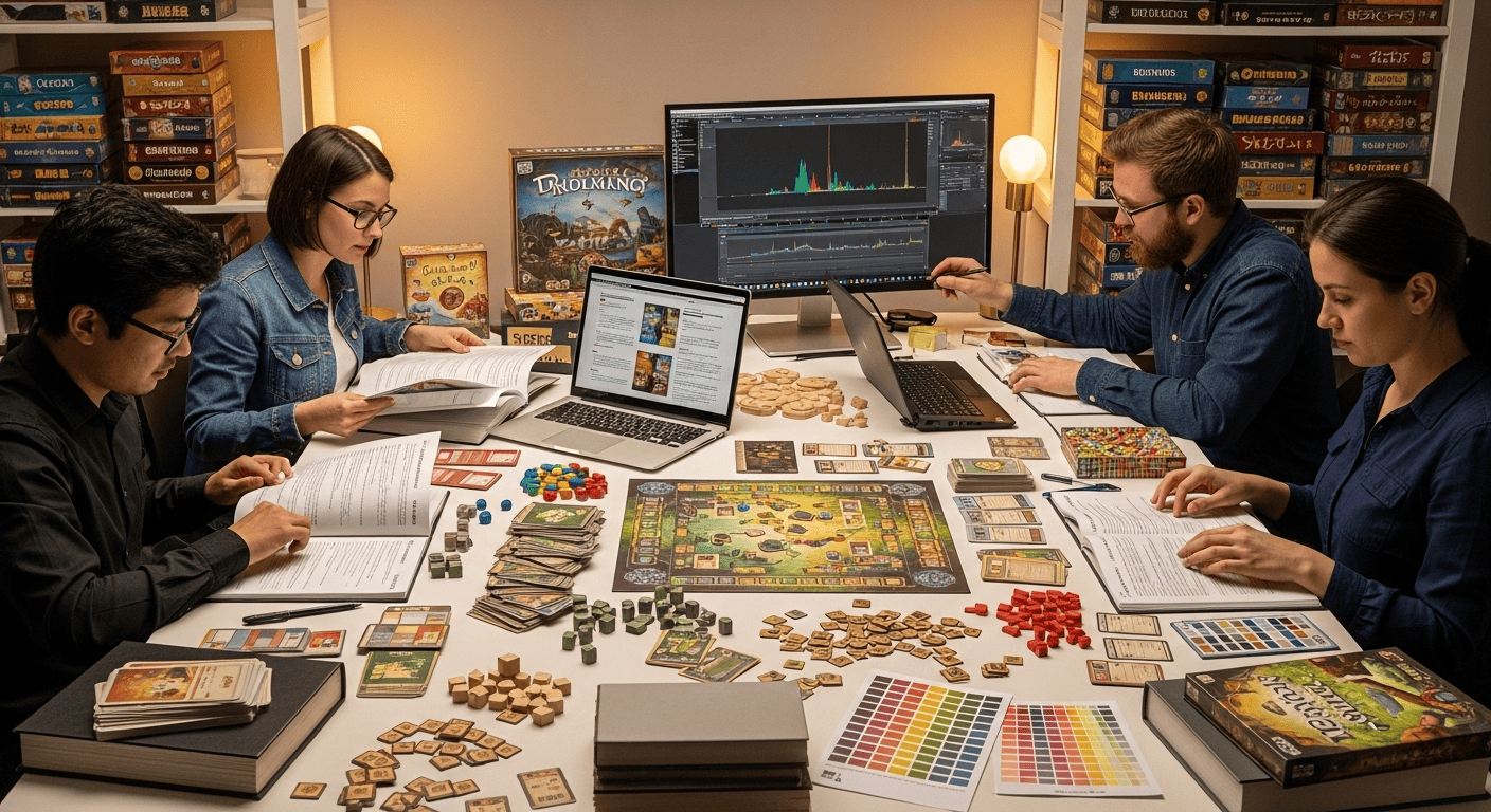 Visual representation of Boardlithan's work process